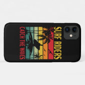 Surffahrer fangen die Wellen Case-Mate iPhone Hülle (Rückseite (Horizontal))