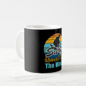 Surffahrer fangen die Wellen Kaffeetasse (Vorderseite Links)