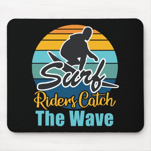 Surffahrer fangen die Wellen Mousepad (Vorne)