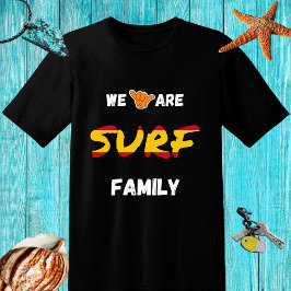 Surffamiliendesign mit Shaka-Hand und Spanienflagg T-Shirt