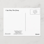 Surffang in Kap Mai in Abenddämmerung 6 Postkarte (Rückseite)