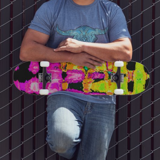 Surffarben: Lila und olivgrün Skateboard (Außenbereich 2)