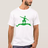 Surffigur: Grasgrün T-Shirt (Vorderseite)