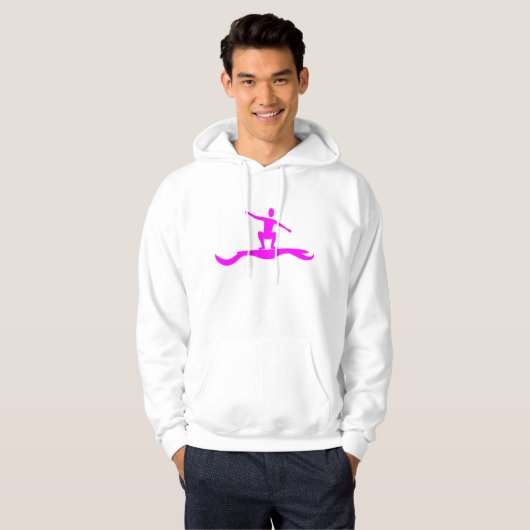 Surffigur: Magenta Hoodie (Vorne ganz)