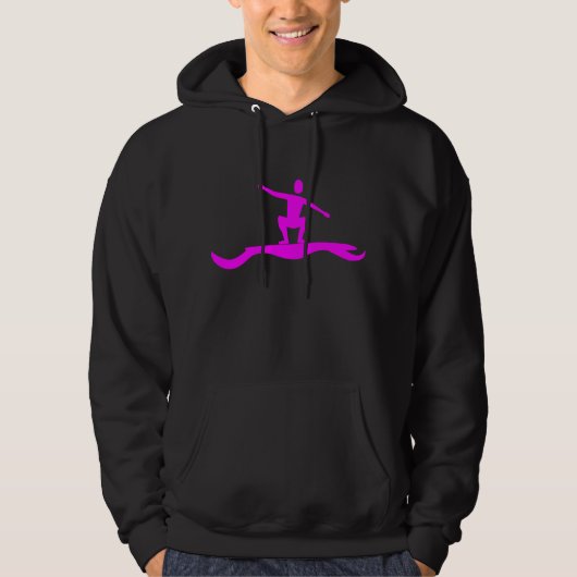 Surffigur: Magenta Hoodie (Vorderseite)