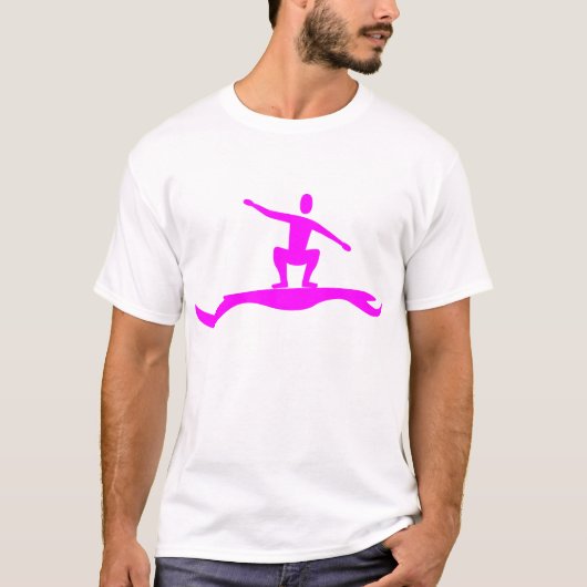 Surffigur: Magenta T-Shirt (Vorderseite)