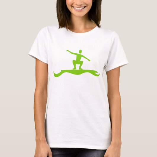 Surffigur: Martian Green T-Shirt (Vorderseite)