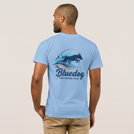 SURFFISCHEN VON BLUEDOG T-Shirt (Schwarz voll)