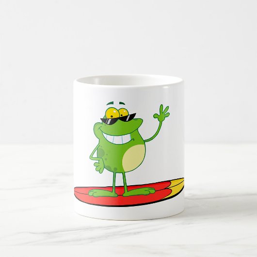 Surffrog mit Sonnenbrille Kaffeetasse