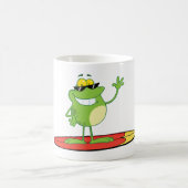 Surffrog mit Sonnenbrille Kaffeetasse (Mittel)