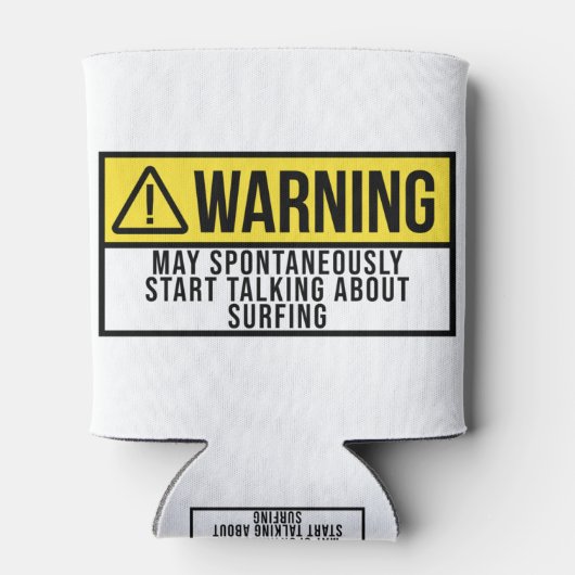 Surfgeschenk - Surfer Lover Dosenkühler (Rückseite)