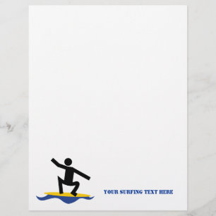 Surfgeschenke, surfen auf seinem Surfbrett nach Ma