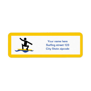 Surfgeschenke, surfen auf seinem Surfbrett nach Ma