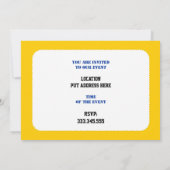 Surfgeschenke, surfen auf seinem Surfbrett nach Ma Einladung (Rückseite)