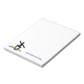 Surfgeschenke, surfen auf seinem Surfbrett nach Ma Notizblock (Rotiert)