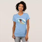 Surfgirl Cartoon T - Shirt (Vorne ganz)