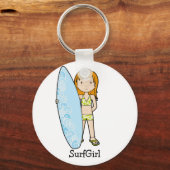 SurfGirl Schlüsselanhänger (Vorderseite)