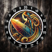 Surfglühen mit goldenem Sonnenuntergang Dartscheibe