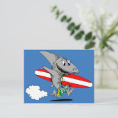 Surfhai Postkarte (Stehend Vorderseite)