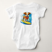 Surfhund Baby Strampler (Rückseite)