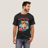 Surfhund-Freund T-Shirt (Vorne ganz)