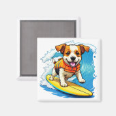 Surfhund Magnet (Vorderseite/Rückseite)