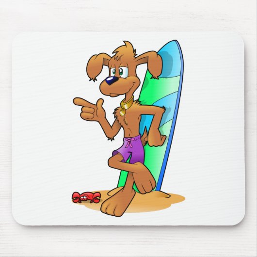 Surfhund Mousepad (Vorne)