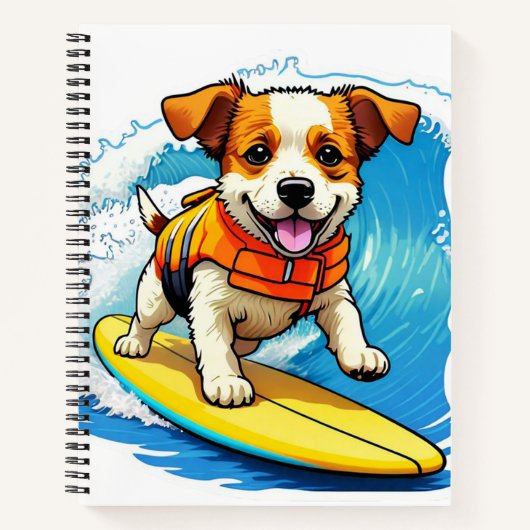 Surfhund Notizblock (Vorderseite)