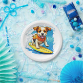 Surfhund Pappteller (Party)