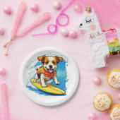 Surfhund Pappteller (Party)