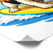 Surfhund Poster (Ecke)
