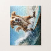 Surfhund Puzzle (Vertikal)