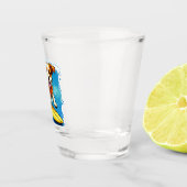 Surfhund Schnapsglas (Rechts)