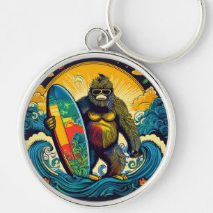 Surfin Bigfoot Schlüsselanhänger