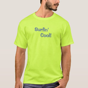 Surfin' Cool Safety Grünes Surfer T-Shirt