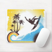 "Surfin'" das Netz Mousepad (Mit Mouse)