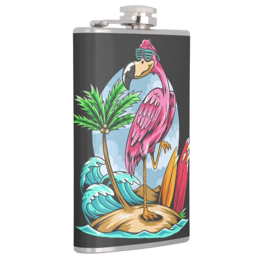 Surfin Flamingo! Flachmann (Rechts)