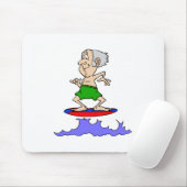 Surfin Großvater Mousepad (Mit Mouse)