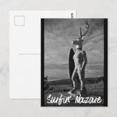 Surfin Nazare Postkarte (Vorne/Hinten)