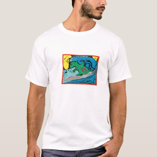 Surfin Salamander T-Shirt (Vorderseite)
