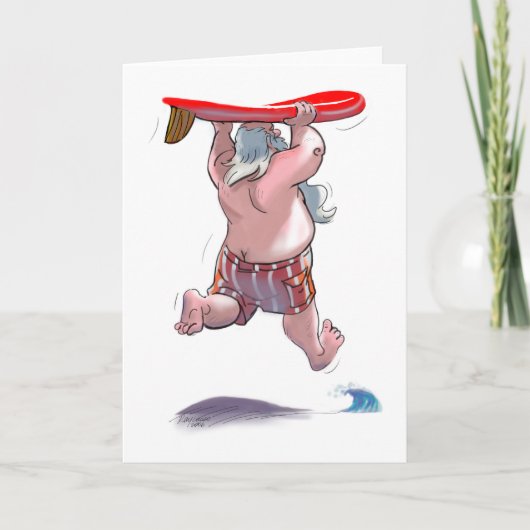 sUrFiN sAnTa Feiertagskarte (Vorderseite)