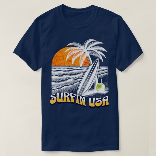 Surfin USA TShirt (Design vorne)