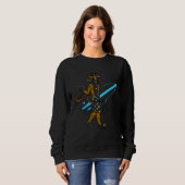 Surfing-Affe Banane Sweatshirt (Vorne ganz)