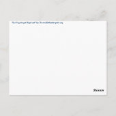 Surfing Angel Raphael Postkarte (Rückseite)