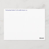 Surfing Angel Raphael Postkarte (Rückseite)