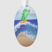 Surfing Angel Raphael Reiten Heilung Wave Ornament (Vorderseite)