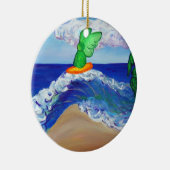 Surfing Angel Raphael Reiten Heilung Wave Ornament (Rechts)