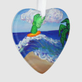 Surfing Angel Raphael Reiten Heilung Wave Ornament (Vorderseite)