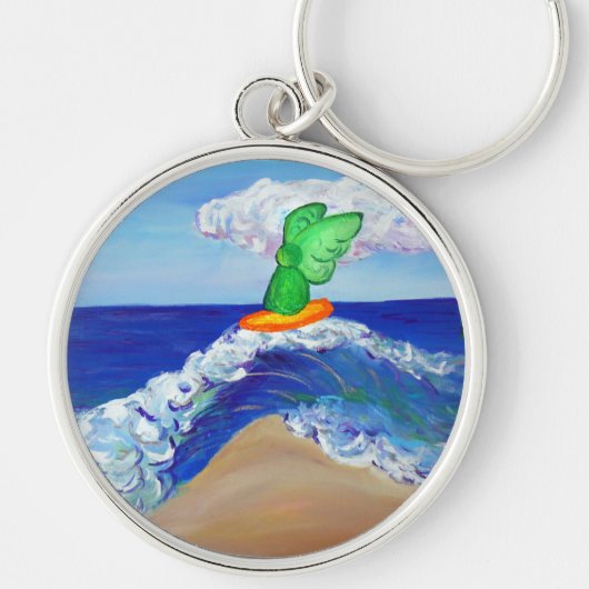Surfing Angel Raphael Schlüsselanhänger (Vorne)