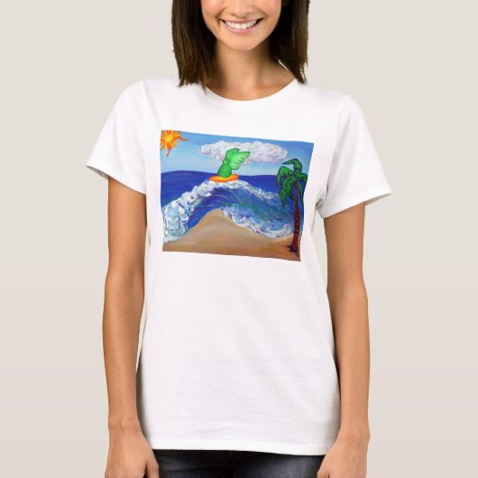 Surfing Angel Raphael Shirt (Vorderseite)